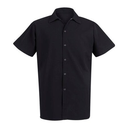Vf Imagewear Chef Designs Spun Polyester Long Cook Shirt, Black, Spun Polyester, M 5035BKSSM